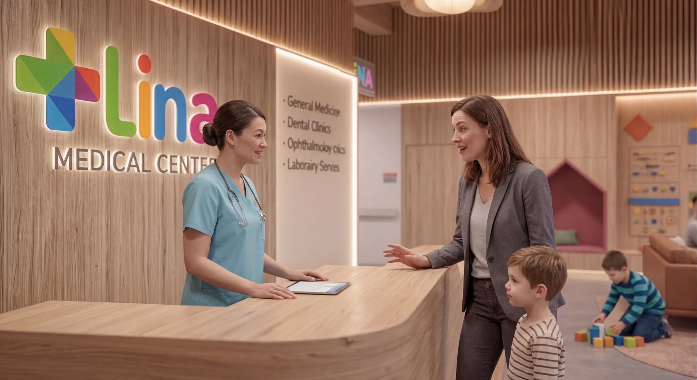 Anmeldung im Lina Medical Center